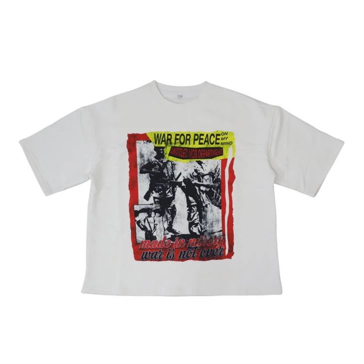 Afdrukken van streetwear blanco grote maten T-shirts