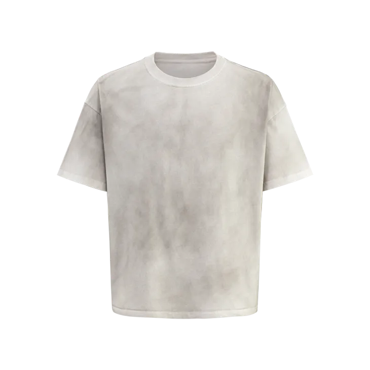 Groothandel OEM vuile spray oversized vintage katoenen T-shirt Kornit DTG-print